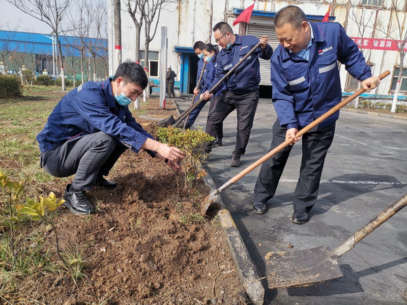 选煤公司小庄选煤厂：绿化厂区情形 建设优美家园